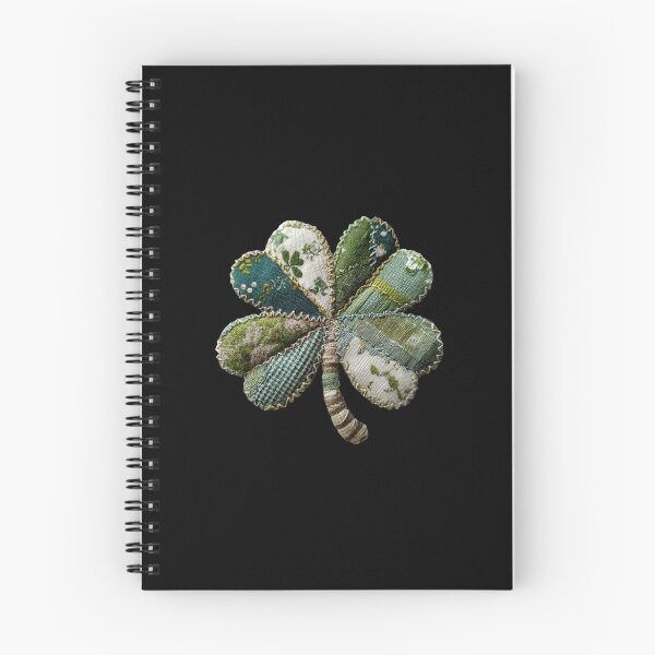 Item preview, Patchwork quilted applique shamrock 4 leaf clover designed and sold by MendaciousMina.