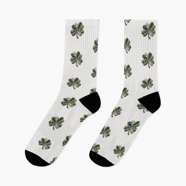 Item preview, Patchwork quilted applique shamrock 4 leaf clover designed and sold by MendaciousMina.