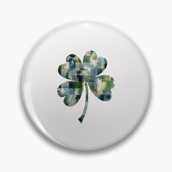 Item preview, Patchwork quilted applique shamrock 4 leaf clover designed and sold by MendaciousMina.