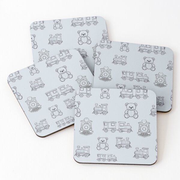 Item preview, Cute Teddy Bear & Toy Train Pattern Kids Clothes designed and sold by BloodSweatNTers.