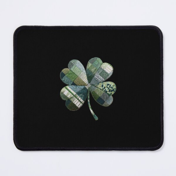 Item preview, Patchwork quilted applique shamrock 4 leaf clover designed and sold by MendaciousMina.