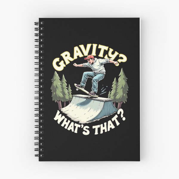 Item preview, Gravity? What's That? – Funny Skateboarding Design designed and sold by CyfroweMysli.