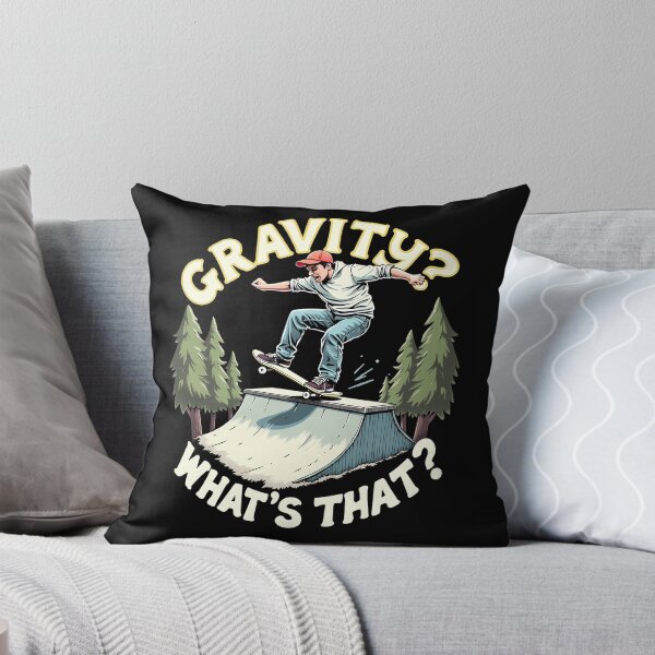 Item preview, Gravity? What's That? – Funny Skateboarding Design designed and sold by CyfroweMysli.
