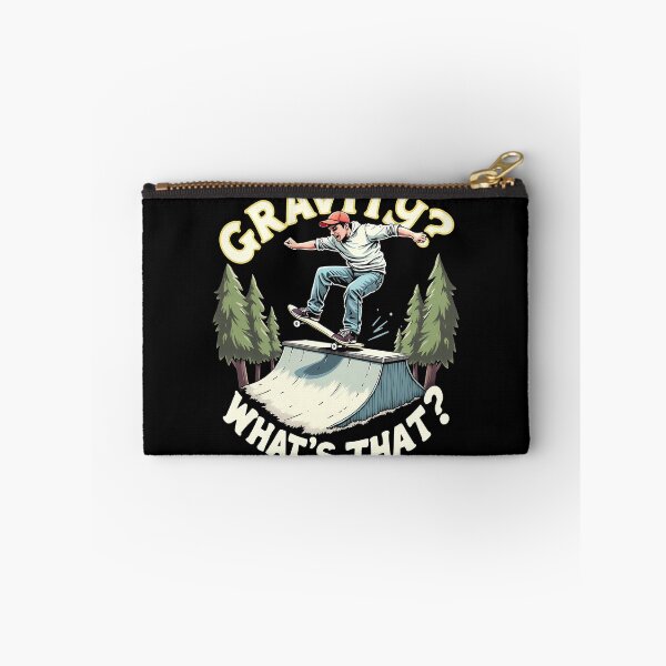 Item preview, Gravity? What's That? – Funny Skateboarding Design designed and sold by CyfroweMysli.