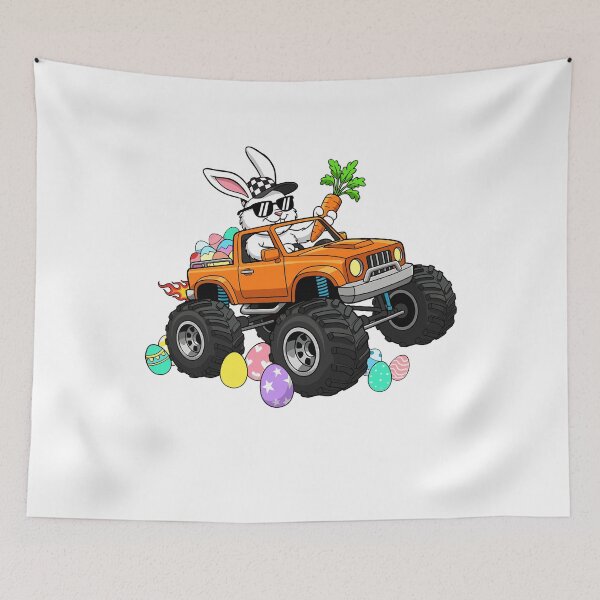 Item preview, Kids Easter Monster Truck Bunny Egg Hunt designed and sold by KroghDs.
