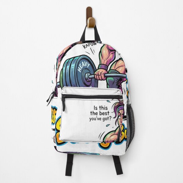 Item preview, Strong But Sarcastic – Funny Muscular Woman Weightlifting Cartoon Illustration designed and sold by YK SHOP.
