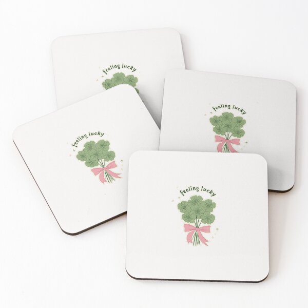 Item preview, Feeling lucky 4 leaf clover bouquet sticker designed and sold by MendaciousMina.
