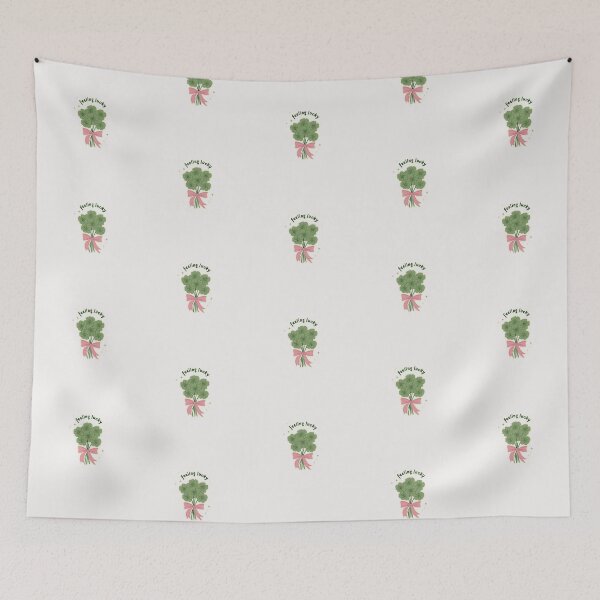 Item preview, Feeling lucky 4 leaf clover bouquet sticker designed and sold by MendaciousMina.