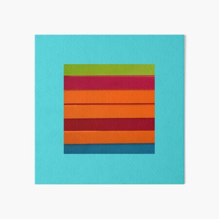 Colourful stripes Art Board Print