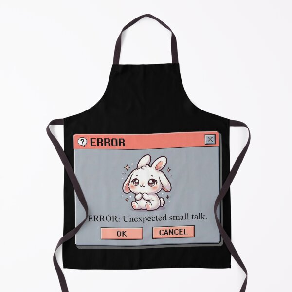 Item preview, Kawaii Bunny Error Unexpected Small Talk designed and sold by Visual Dept..
