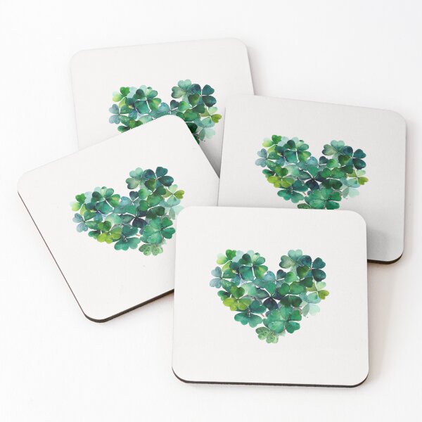 Item preview, Lucky shamrock heart designed and sold by MendaciousMina.