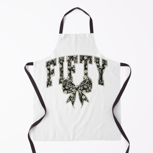Item preview, Fifty Coquette Bow Design, 50th Varsity, Fiftieth Floral Toile Black Water Color Coquette Bow, Cute 50 Bow Design designed and sold by TheBeesForYou.