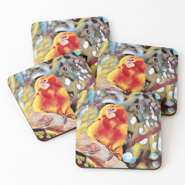 Item preview, "Pop Art Playfulness: Marmoset Monkey Vibes" designed and sold by A-Work-Of-Art.