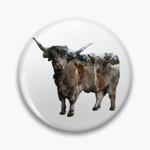 Item preview, "Highland Cow Dreams: A Superimposed Design" designed and sold by A-Work-Of-Art.