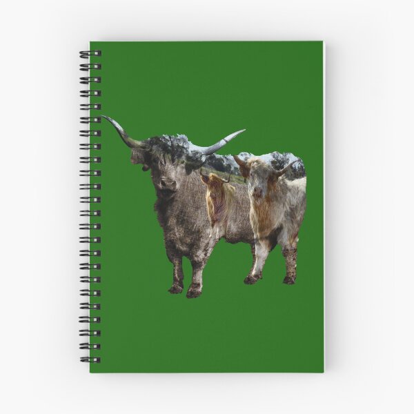 Item preview, "Highland Cow Dreams: A Superimposed Design" designed and sold by A-Work-Of-Art.
