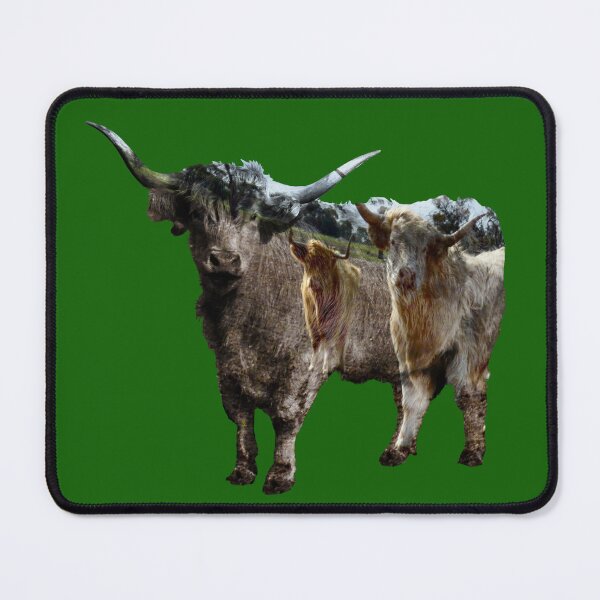 Item preview, "Highland Cow Dreams: A Superimposed Design" designed and sold by A-Work-Of-Art.