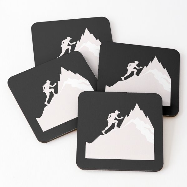 Item preview, Trail Running Silhouette – Mountain Motion Design designed and sold by BrushRushX.