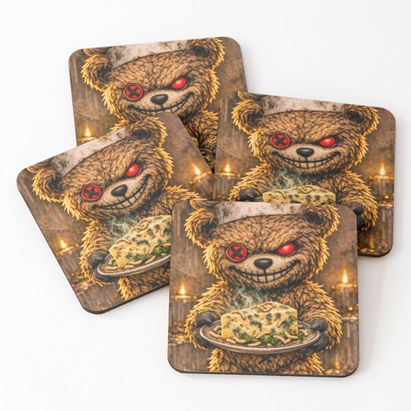 Item preview, Evil Teddy Bear serving you rotten cheese  designed and sold by Gunnar Hermansen.