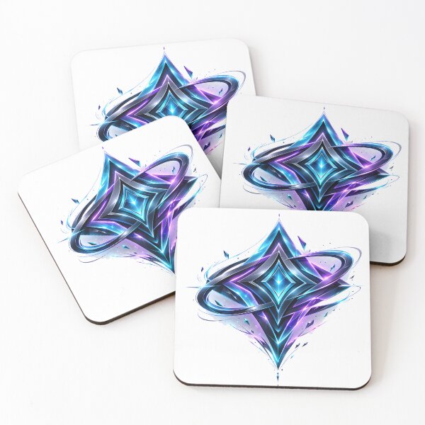 Item preview, Geometric Astral Star Radiant Crystal Emblem designed and sold by CrystalVanta.