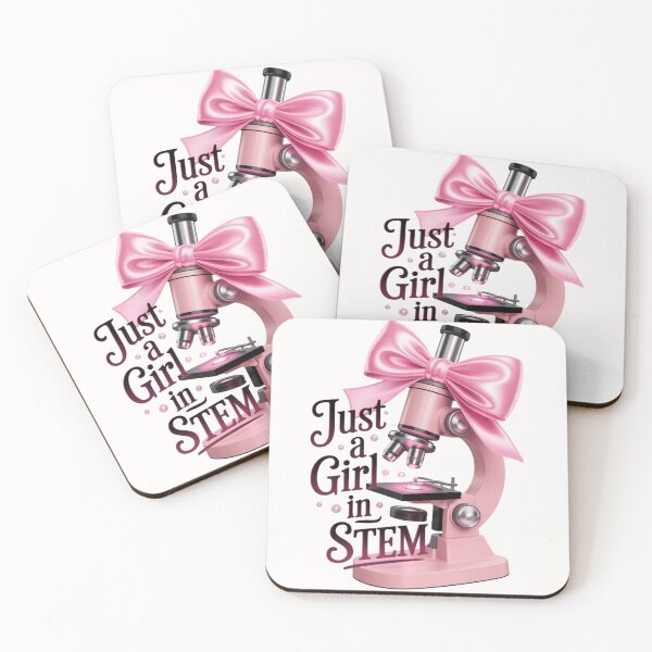 Item preview, Just a Girl in STEM - Cute Coquette Pink Microscope with Bow designed and sold by Design_Your_Day.