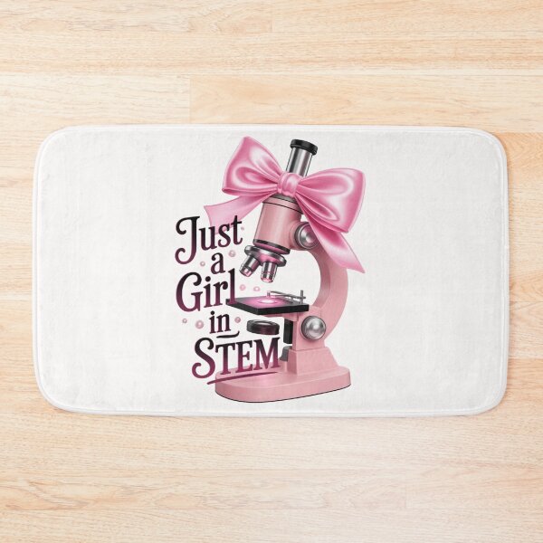 Item preview, Just a Girl in STEM - Cute Coquette Pink Microscope with Bow designed and sold by Design_Your_Day.