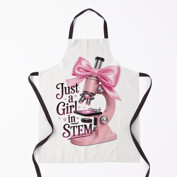 Item preview, Just a Girl in STEM - Cute Coquette Pink Microscope with Bow designed and sold by Design_Your_Day.