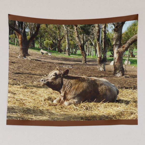 Item preview, "Lazy Days on the Farm: The Big Brown Cow" designed and sold by A-Work-Of-Art.