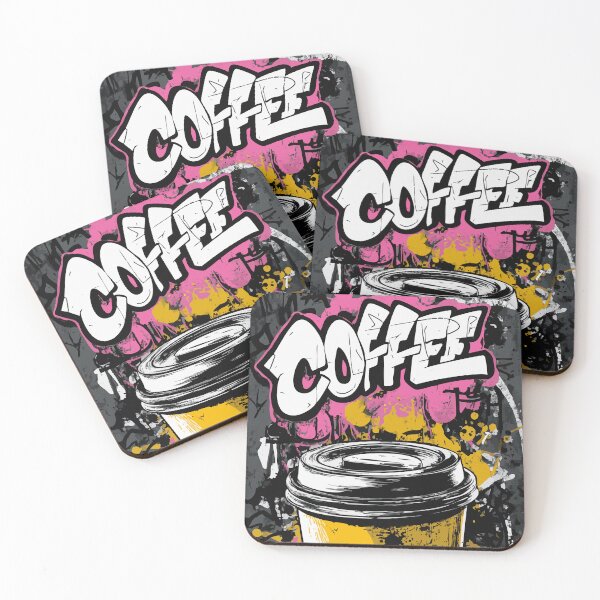 Item preview, Coffee graffiti street art design designed and sold by drizzd.