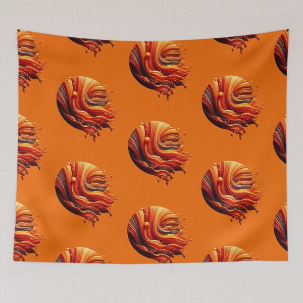 Item preview, Liquid Fire Lava Abstract Sphere designed and sold by Szpaku desart .