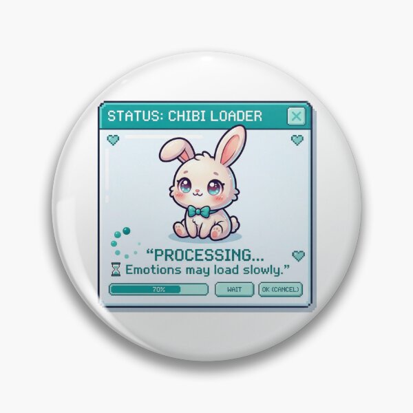 Item preview, Kawaii Bunny Processing Emotions Loader designed and sold by Visual Dept..