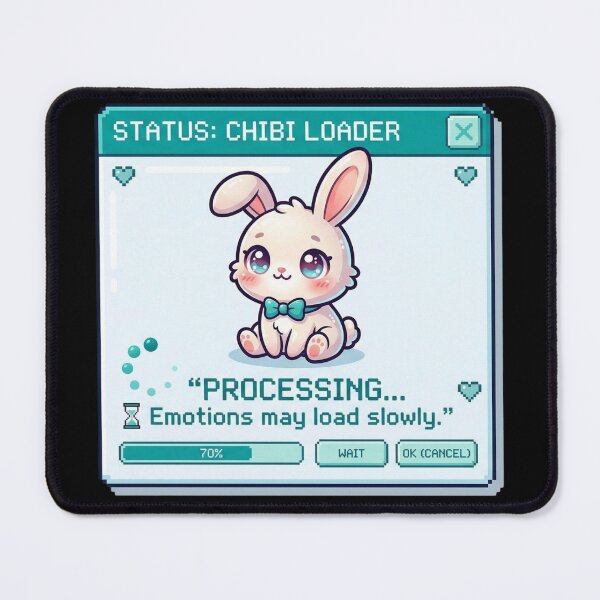 Item preview, Kawaii Bunny Processing Emotions Loader designed and sold by Visual Dept..