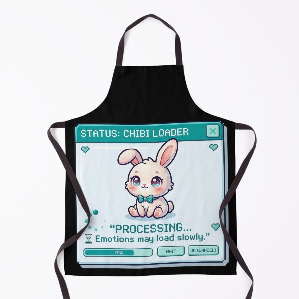 Item preview, Conejito kawaii cargando emociones lentamente designed and sold by Visual Dept..