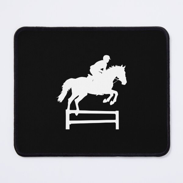 Item preview, Equestrian Jump Silhouette – Horse Riding Motion designed and sold by BrushRushX.