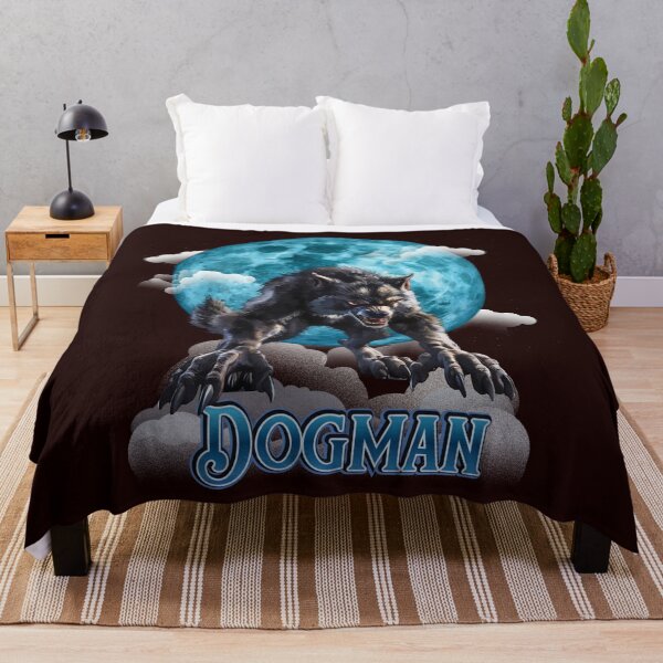 Item preview, Dogman (Blue Moon Night) designed and sold by Tripp Art Studio.