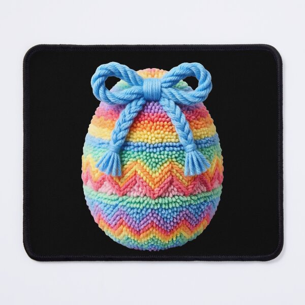Item preview, Kids Crochet Easter Egg Rainbow Bow designed and sold by KroghDs.