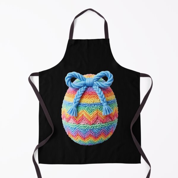 Item preview, Kids Crochet Easter Egg Rainbow Bow designed and sold by KroghDs.