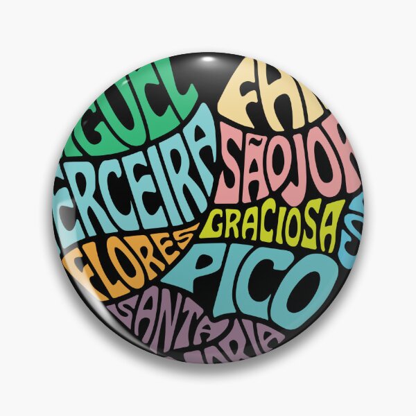 Item preview, Azores Island Typography Heart – São Miguel Terceira Faial Portugal Travel Design designed and sold by ArcticFoxStudio.