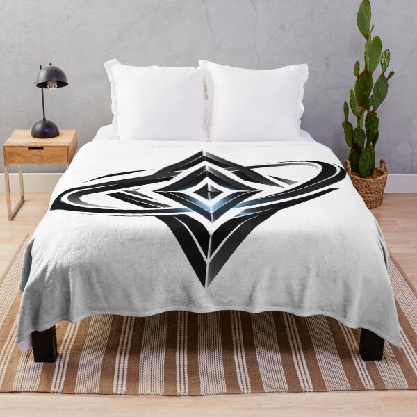 Item preview, Metallic Chrome Astral Star Geometric Emblem designed and sold by CrystalVanta.