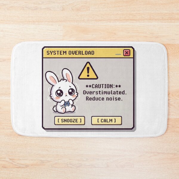 Item preview, Kawaii Bunny System Overload Overstimulated designed and sold by Visual Dept..