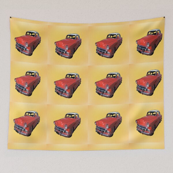 Item preview, "Timeless Elegance: Classic Red and White Sedan" designed and sold by A-Work-Of-Art.
