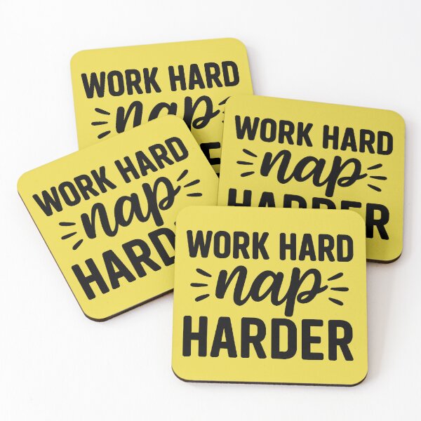 Item preview, Work Hard Nap Harder. Funny Motivational Quote  designed and sold by DesignHouse07.