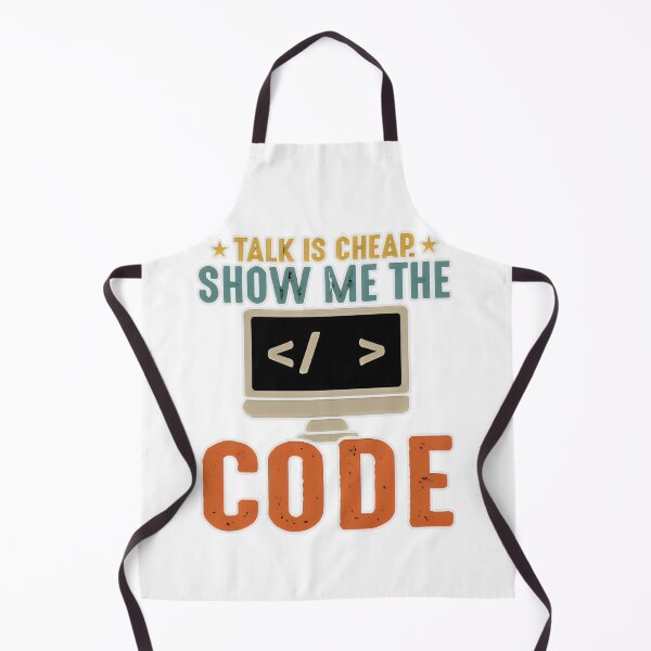 Item preview, Talk Is Cheap Show Me The Code Retro Programmer designed and sold by Zenith Design.