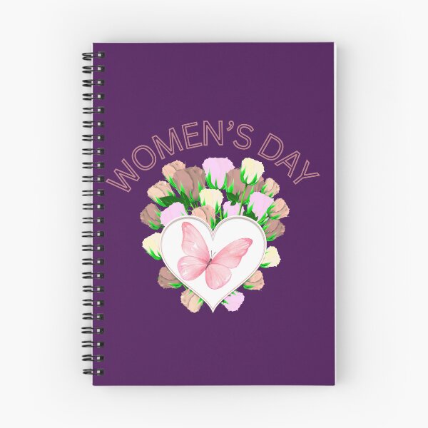 Item preview, Women's Day Floral Heart with Pink Butterfly and Roses designed and sold by SolutionsArt.