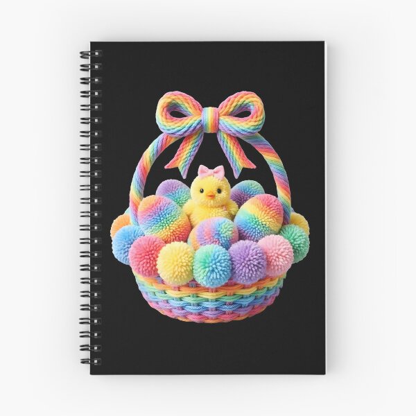 Item preview, Kids Easter Chick Basket Rainbow Eggs designed and sold by KroghDs.