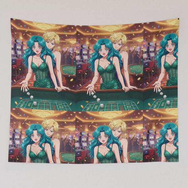 Item preview, Michiru and Haruka at the Casino designed and sold by Solace Sparkles.