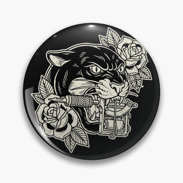 Item preview, Traditional Panther Tattoo Machine Flash designed and sold by BearJams.