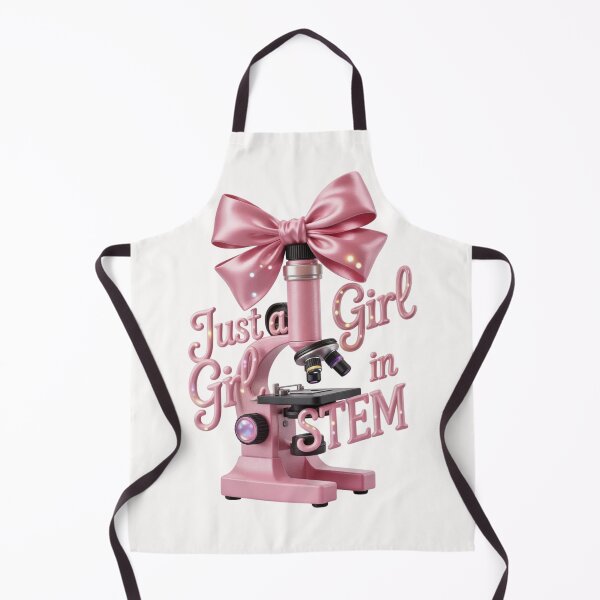 Item preview, Just a Girl in STEM - Cute Coquette Pink Microscope with Bow designed and sold by Design_Your_Day.