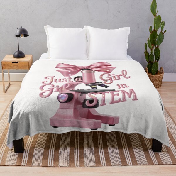 Item preview, Just a Girl in STEM - Cute Coquette Pink Microscope with Bow designed and sold by Design_Your_Day.
