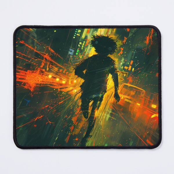 Item preview, Glitchlight Street Runner – Neon City Parkour Silhouette designed and sold by NeonHorizon Studio.