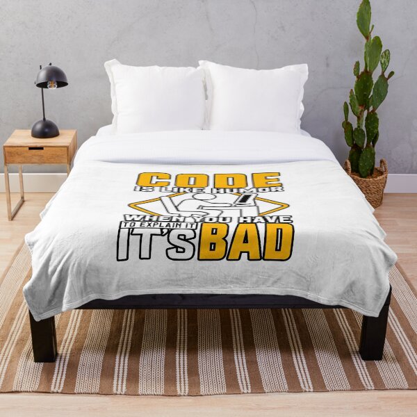 Item preview, Code Is Like Humor Clean Code Programmer Joke designed and sold by Zenith Design.